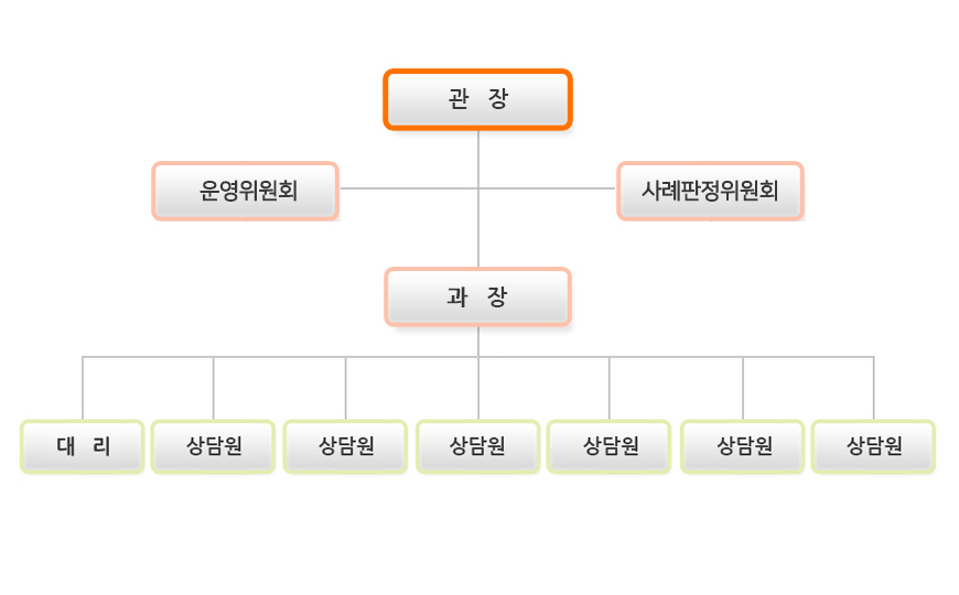 강원도 노인보호전문기관 조직도